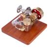 Hot Air Stirling Engine Model Kit, Mini Adjustable Speed Integrated Hot Air Stirling Engine Model Science Experiment Educational Toy(Ty2) view 3