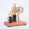 Retrol R01 Engine Model Kit that Runs, 1/12 Scale Hot Air Pumping Engine Model Water-Cooled Stirling External Combustion Engine Mechanical Set(R01/Gold) view 2