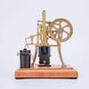Retrol R01 Engine Model Kit that Runs, 1/12 Scale Hot Air Pumping Engine Model Water-Cooled Stirling External Combustion Engine Mechanical Set(R01/Gold) view 4