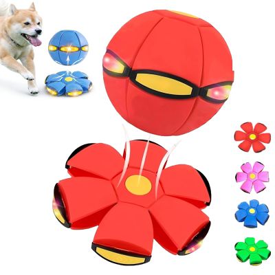 cooluder Step on Ball, Step on Pop up Ball, Balls You Step on and They Pop up, Magic Bouncing Ball with 6 Light, Dual Form Freely Switchable Bouncy Ball for Indoor & Outdoor (Red)
