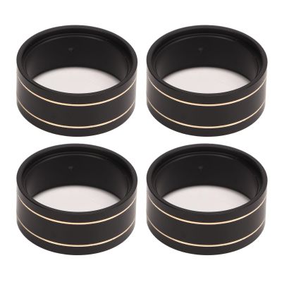 4Pcs Brass Internal Beadlock Ring Clamp Ring, RC Wireless Crawler Upgrade Parts, 1.0 Inch Wheel Rim Clamp for SCX24 1/24 and with Black Coated Brass