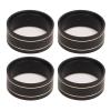 4Pcs Brass Internal Beadlock Ring Clamp Ring, RC Wireless Crawler Upgrade Parts, 1.0 Inch Wheel Rim Clamp for SCX24 1/24 and with Black Coated Brass view 1