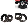 4Pcs Brass Internal Beadlock Ring Clamp Ring, RC Wireless Crawler Upgrade Parts, 1.0 Inch Wheel Rim Clamp for SCX24 1/24 and with Black Coated Brass view 2