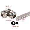 1/10 RC Crawler Stainless Steel Cut to Length Driveshaft 68-229mm Universal Drive Shaft for SCX10 III/Pro Capra TRX4 VS4-10 UTB18 LCG Chassis Cheater Rigs Upgrade Parts (Silver,2) view 3