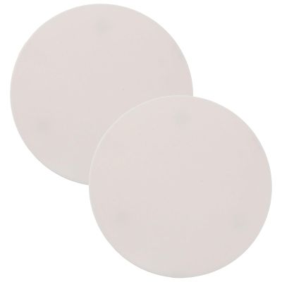 PERSELOSO 2pcs Stroller Rear Wheel Hub Cover - Replacement Pram Wheel Cap Prevents Dirt - Baby Pushchair Parts for Everyday Travel and Family Use White
