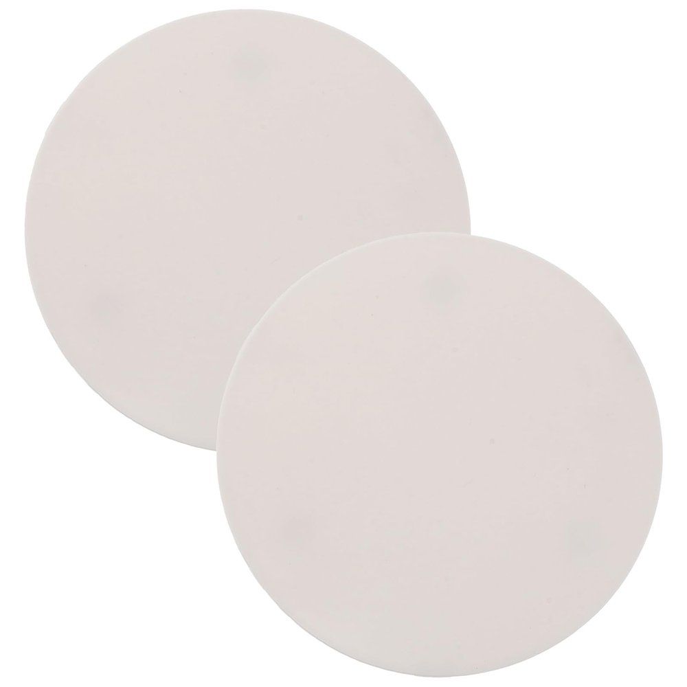 PERSELOSO 2pcs Stroller Rear Wheel Hub Cover - Replacement Pram Wheel Cap Prevents Dirt - Baby Pushchair Parts for Everyday Travel and Family Use White