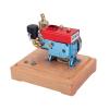 Retrol Engine Model Kit that Runs, 1/8 2.6c Mini Single-Cylinder Four-Stroke Engine Model Aluminum Version, Physics and Science Engine Model Kits for Adults(Red and Blue) view 2