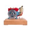 Retrol Engine Model Kit that Runs, 1/8 2.6c Mini Single-Cylinder Four-Stroke Engine Model Aluminum Version, Physics and Science Engine Model Kits for Adults(Red and Blue) view 4