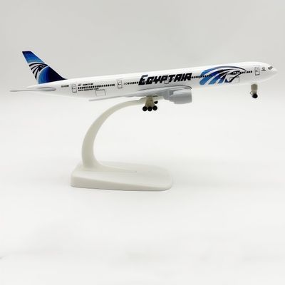 Egypt Air 777 Diecast Model 1:300 Scale 20cm Alloy Egyptian Airline Aircraft for Collection Display Shelf Desk