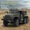 GoolRC RC Military Truck, 1:16 Scale 6WD Remote Control Car, 2.4GHz Off-Road RC Truck, All Terrain Army RC Cars with LED Light and 2 Batteries, BM-21 Grad Multiple Rocket Launcher Vehicle for Adults view 3