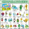 2026 World Soccer Cup Themed 24 Pack Building Blocks with Keychains, 600 PCS Sports Mini Building Toys, Individually Wrapped Party Favors, Classroom Prizes, Travel Toys, Gifts for Kids Ages 4-12 view 2