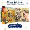 LITTLE MAESTRO Carnival of Animals by Saint-Sans The Complete Musical Suite, Musical Books for Toddlers, 28-Button Music Book, Musical Toys for Toddlers 1-3 view 4