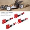 4pcs Red Aluminum Alloy RC Shock Absorbers with High Elastic Spring, Metal Shock Absorbers for Scx24 1/24 RC Car, Durable Replacement Suspension Parts for Off - Road view 2