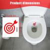 12pcs Toilet Aiming Stickers, Waterproof Potty Training Stickers for Boys Red Pee Decals for Bathroom Urinal & Restroom Toilet Bowl view 2