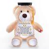 A Little Hug from Heaven on Your Graduation Day - Personalized Graduation Teddy Bear, Customized Class of 2026 Memorial Animal Stuffed, Daughter Teddy Bear from Loss Mom Dad, Senior Remembrance Gift view 2