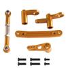 COMODO Metal Steering Components for 1/16 RC Cars Aluminum Servo Rod & Arm Upgrade Kit Compatible with Models(Yellow) view 1