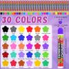 Crtiin 150 Pack Bingo Daubers Dot Markers, 30 Colors Bulk Kids Art view 2