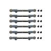 AQWBTYD Compatible with MJX 10208 V2 1/10 RC Car Upgrade Modification Replacement Parts Accessories Metal Adjustable Pull Rod RC Assortment(Gray) view 1