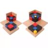 LLTCMAOYI Montessori Binomial & Trinomial Cube, Develop Spatial Awareness & Mathematical Thinking,Set view 1