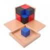 LLTCMAOYI Montessori Binomial & Trinomial Cube, Develop Spatial Awareness & Mathematical Thinking,Set view 2