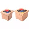LLTCMAOYI Montessori Binomial & Trinomial Cube, Develop Spatial Awareness & Mathematical Thinking,Set view 4