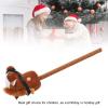 Hamwesh Hobby Horse, 70cm Handcrafted Stick Horse On A Stick with 2 Real Sound Effects Neighing and Galloping for Kids Toddlers Boys Girls (Brown) view 2