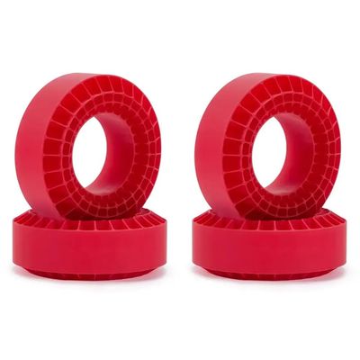 RC Crawler Tire Silica Gel Insert Foam 108x42mm Compatible with 1.9 Inch Tires for 1/10 Scale Models Universal Fit Aftermarket(Red 4pcs)