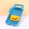 Mini Washing Board - Portable Manual Hand-held Crocodile, 12.6 * 7 * 1.9inch Kids Training Hand Wash Board for Dorm Travel Camping Home School view 3