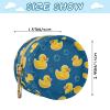 Ducks Navy Blue Print Pacifier Holder Case with Clip Pacifier Storage Case Baby Pacifiers Holder Portable for Diaper Bag Baby Boy Girl Essentials view 3
