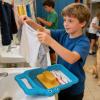Mini Crocodile Wash-board Portable Laundry Scrubber, Space Saving Cleaning Board, Kids Training Tool | Compact Household Washing Aid For Home Laundry Cleaning Use view 3