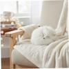 AwnsIMfreien Stuffed Animal Fox, White Fox Stuffed Animal, Realistic Sleeping Figurine Home Desk Decor with Soft Faux Furs, Handcrafted Shelf Ornament for Living Room, Office view 3