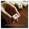 Storqen Mini Chinese Mahjong Game Set Complete Majiang Set with 144 Tiles Mah-Jongg Set Family Gathering Playing Game for Family Party view 3