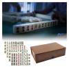Storqen Mini Chinese Mahjong Game Set Complete Majiang Set with 144 Tiles Mah-Jongg Set Family Gathering Playing Game for Family Party view 4