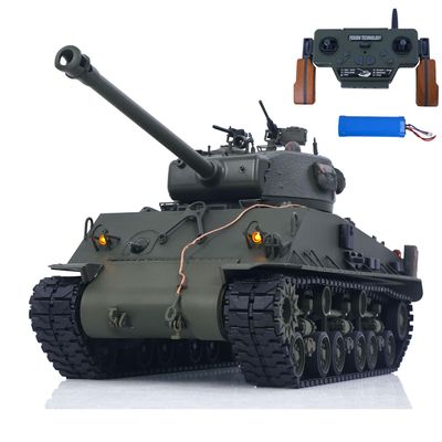 wheelfun 2026 New 1/16 Metal Chassis Sherman M4A3 E8 Fury Remote Control Tank IR BB Barrel Elevation Smoke Unit Road Wheels 360 Rotation RC Hobby Grade Model for Ages 14+