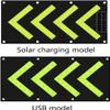 18 * 33in Magnetic Luminous Traffic Arrow Sign, Solar Energy Rechargeable Traffic Guide Light Foldable Traffic Warning Arrow Sign Board (USB) view 4