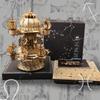 3D Wooden Puzzle for Adults, Mechanical Celestial Castle Star Map DIY Assembly Craft Model Kit, Rotating Orrery Desk Display Collectible (680PCS) view 3