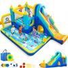 AKEYDIY Bounce House, 15-in-1 Inflatable Water Slides Bounce Castle w/Blower for Kids 3-12, Blow Up Jumping Bouncer w/Slide, Splash Pool, Climbing Wall, Ball Pit Pool for Indoor Outdoor (15-in-1) view 1