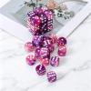Susade 36 PCS Acrylic Dice Set 6 Sided Transparent Pink Coloured Dices Mini Standard Game Dice 16mm Clear Square-Corner Dices for Birthday Party Stacking Board Games Entertainment Office Ornaments view 3