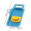 Mini Washing Board - 32.2 * 18 * 5cm Portable Manual Hand-held Crocodile | Kids Training Hand Wash Board | For Dorm Travel Camping Home School view 2