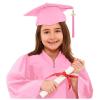2026 Kindergarten Preschool Graduation Cap and Gown Tassel Stole Sets Graduates Party Robe Decorations Kids Age 2-12 Years,Pink,4-5 Years view 2