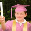 2026 Kindergarten Preschool Graduation Cap and Gown Tassel Stole Sets Graduates Party Robe Decorations Kids Age 2-12 Years,Pink,4-5 Years view 4