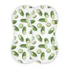 Lotupokon Cucumber White Muslin Burp Cloths for Baby Absorbent Washcloths Soft Towels Newborn Spit Up Rags for Unisex 2 Pack view 1