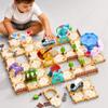 iPlay, iLearn 125 PCS Puzzle Race Track Building Toys for Kids Age 3-5, 4-8 view 1