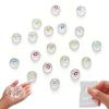 10Pcs Clear Emoticon Squeezes,Mini Cute Big Mouth Soft Squeezes,Funny Stress Relief Balls Squishies Gift for Office Desk Party Favors Goodie Bag Easter Egg Fillers view 1
