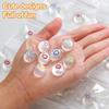 10Pcs Clear Emoticon Squeezes,Mini Cute Big Mouth Soft Squeezes,Funny Stress Relief Balls Squishies Gift for Office Desk Party Favors Goodie Bag Easter Egg Fillers view 3