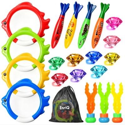 EnriQ Pool Toys for Kids Ages 4-8 8-12 Summer Pool Diving Toys Gems