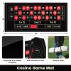 Juiseaty 16 ABS Roulette Wheel Set for Adults, Roulette Table and Wheel, 47 x 24 Roulette Mat, Dealer Button, 100 ABS Poker Chips, 2 Decks of Cards,Casino Games for Parties view 2