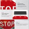 Solar LED Traffic Stop Sign - Reflective Octagon Aluminum Sign for Enhanced Intersection Safety - Blinking Warning Light for Effective Traffic Control view 2