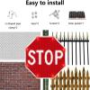 Solar LED Traffic Stop Sign - Reflective Octagon Aluminum Sign for Enhanced Intersection Safety - Blinking Warning Light for Effective Traffic Control view 4