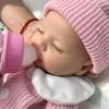 AMZBB 12 Drink & Wet Silicone Baby Dolls Sleeping Girl, 3Lb Weighted Silicone Reborn Dolls Full Body, Petite Preemie Doll with Complete Gift-Ready Set view 4